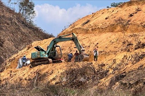 Trượt ngã trên vườn sầu riêng, 1 người bị máy xúc cán tử vong