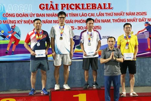 Bế mạc Giải Pickleball công đoàn UBND tỉnh lần thứ nhất
