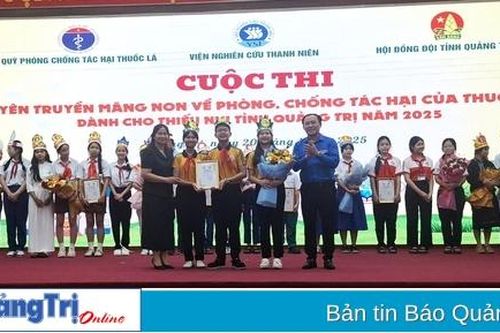 Tuyên truyền măng non về phòng, chống tác hại của thuốc lá tỉnh Quảng Trị năm 2025