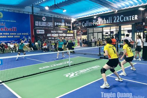 90 vận động viên tham gia Giải Pickleball đoàn viên, công nhân viên chức tỉnh năm 2025