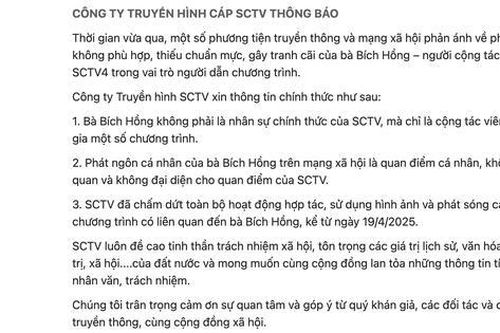 SCTV4 cấm sóng 1 MC vì phát ngôn không phù hợp về diễu binh, diễu hành