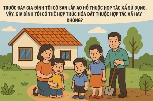 San lấp ao hồ thuộc hợp tác xã, có hợp thức hóa được không?