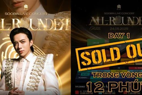 'Anh tài' SOOBIN lập kỷ lục: Vé concert hết trong 12 phút, lập tức công bố Day 2