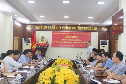 Hải Phòng: Nâng cao kỹ năng sử dụng hệ thống quản lý chỉ đạo điều hành cho cán bộ Mặt trận
