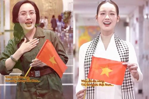 MC Hoài Anh VTV, hoa hậu Bảo Ngọc hòa nhịp trend 'Yêu Việt Nam'