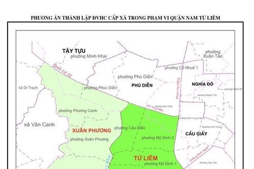 Chi tiết phương án sắp xếp đơn vị hành chính cơ sở trên địa bàn quận Nam Từ Liêm