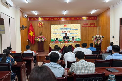 Đại biểu Quốc hội tỉnh tiếp xúc cử tri huyện Điện Biên