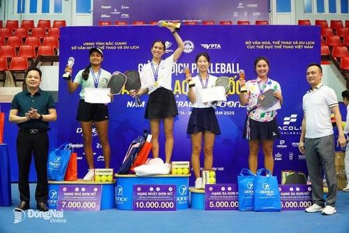Đồng Nai giành huy chương đồng đơn nữ chuyên nghiệp Giải vô địch Pickleball các Câu lạc bộ quốc gia năm 2025: