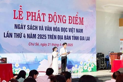 Gia Lai: Phát động điểm Ngày Sách và Văn hóa đọc Việt Nam lần thứ 4 năm 2025