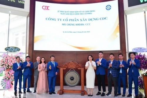 Cổ phiếu CCC của Công ty cổ phần Xây dựng CDC chính thức niêm yết trên HOSE