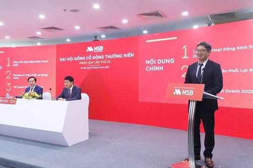 ĐHĐCĐ MSB chốt kế hoạch lãi 8.000 tỷ năm 2025, chia cổ tức 20% và đẩy mạnh M&A chiến lược