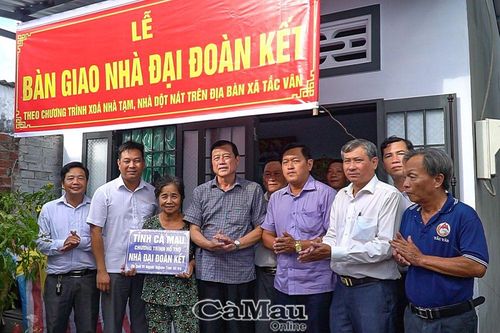 Thành phố Cà Mau hoàn thành xóa nhà tạm