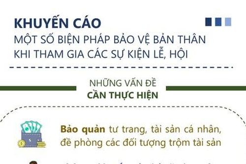 Công an TPHCM khuyến cáo biện pháp bảo vệ bản thân khi tham gia các sự kiện, lễ hội