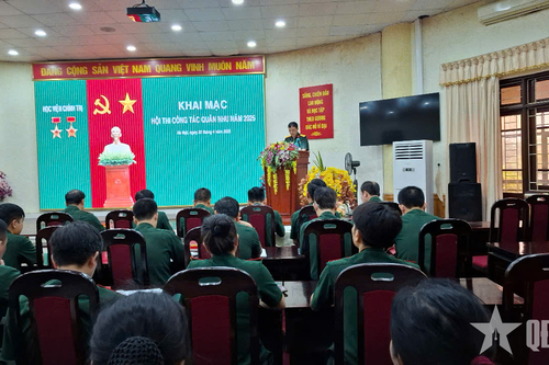Học viện Chính trị khai mạc Hội thi công tác quân nhu năm 2025