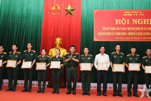 Công ty 74 (Binh đoàn 15) góp phần làm sáng đẹp phẩm chất Bộ đội Cụ Hồ trong thời kỳ mới