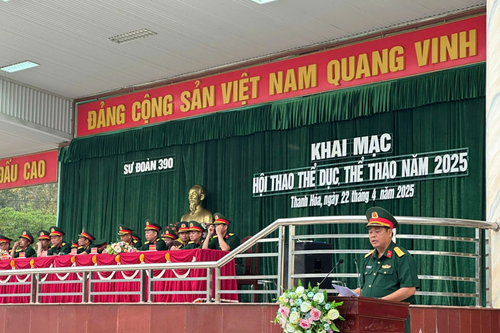 Sư đoàn 390 khai mạc Hội thao thể dục thể thao năm 2025
