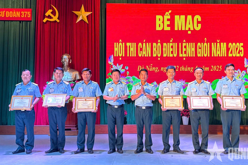 Sư đoàn 375 bế mạc Hội thi cán bộ điều lệnh giỏi