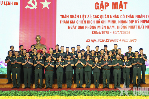 Bộ tư lệnh 86 gặp mặt quân nhân có thân nhân tham gia Chiến dịch Hồ Chí Minh