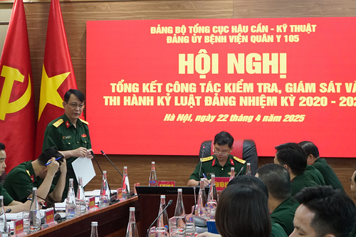 Đảng ủy Bệnh viện Quân y 105 tổng kết công tác kiểm tra, giám sát và thi hành kỷ luật