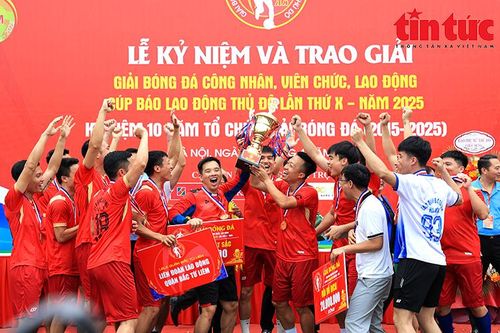 Giải bóng đá CNVCLĐ Cúp Báo Lao động Thủ đô lần thứ X khép lại thành công