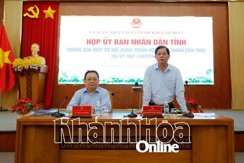 UBND tỉnh thống nhất một số nội dung trình Kỳ họp chuyên đề HĐND tỉnh khóa VII