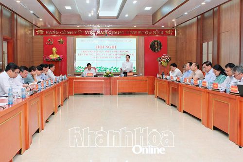 Thường trực Tỉnh ủy Khánh Hòa và Thường trực Tỉnh ủy Ninh Thuận tổ chức hội nghị về sáp nhập đơn vị hành chính cấp tỉnh