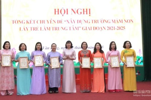 Văn Lãng sơ kết 5 năm thực hiện chuyên đề 'xây dựng trường mầm non lấy trẻ làm trung tâm' giai đoạn 2021 - 2025.