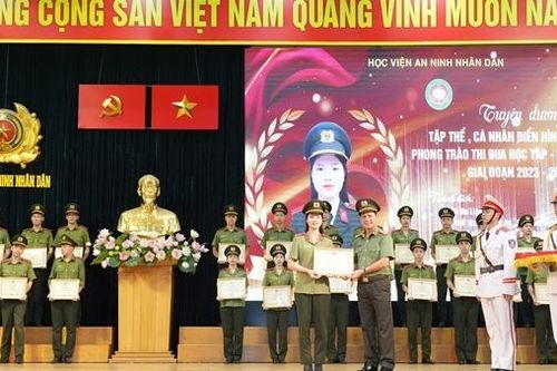Học viện ANND tuyên dương học viên xuất sắc Phong trào thi đua 'Học tốt-rèn luyện tốt'
