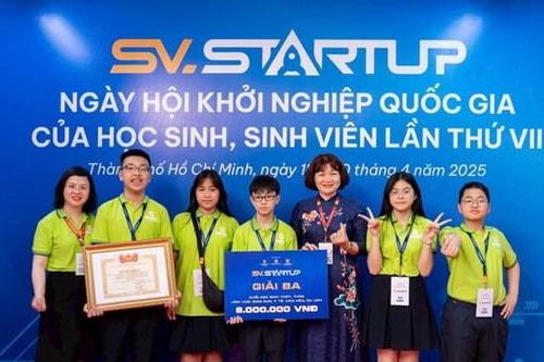 Học sinh quận Thanh Xuân giành giải Ba tại sân chơi khởi nghiệp quốc gia