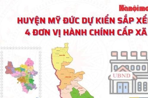Huyện Mỹ Đức dự kiến còn 4 xã sau sắp xếp đơn vị hành chính