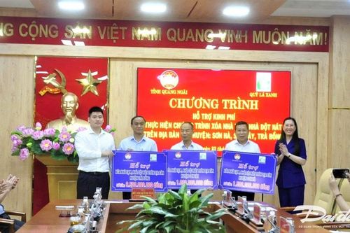 Quảng Ngãi: Tiếp nhận 12 tỷ đồng hỗ trợ xóa nhà tạm, nhà dột nát