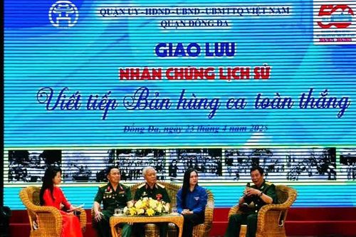 Quận Đống Đa gặp mặt các nhân chứng lịch sử nhân kỷ niệm 50 năm giải phòng miền Nam