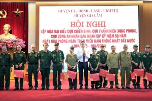 Huyện Gia Lâm: gặp mặt các đại biểu trực tiếp tham gia kháng chiến chống Mỹ