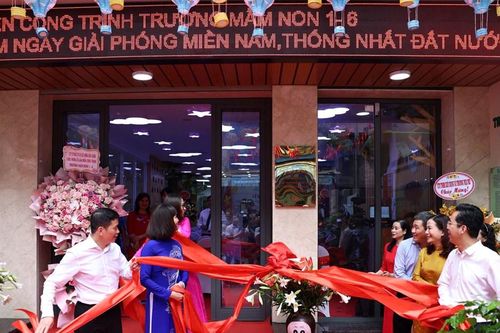 Hà Nội: Lễ gắn biển công trình Trường Mầm non 1- 6