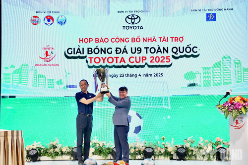 30 đội tranh tài Giải bóng đá U9 toàn quốc 2025