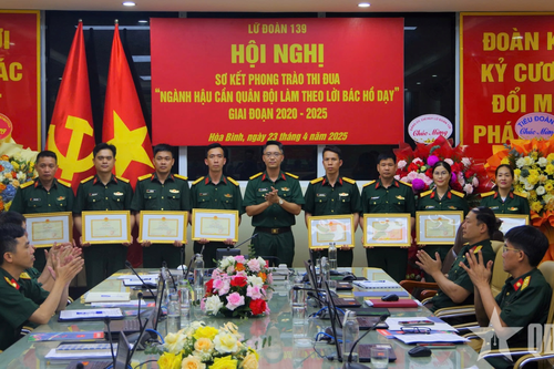 Lữ đoàn 139 sơ kết Phong trào thi đua 'Ngành Hậu cần Quân đội làm theo lời Bác Hồ dạy'