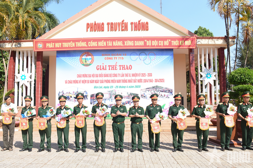 Công ty 715 khai mạc Giải thể thao chào mừng kỷ niệm 50 năm giải phóng miền Nam