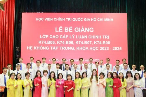 Học viện Chính trị Quốc gia Hồ Chí Minh bế giảng 4 lớp Cao cấp lý luận chính trị Khóa 74