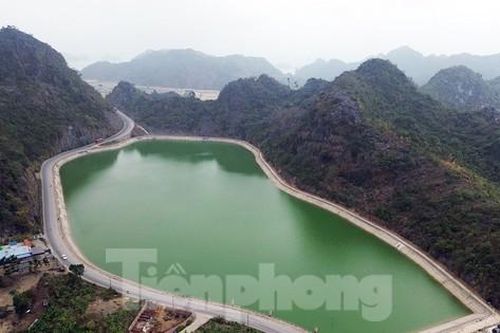 Hải Phòng sửa chữa bờ hồ nước ngọt lớn nhất Cát Bà