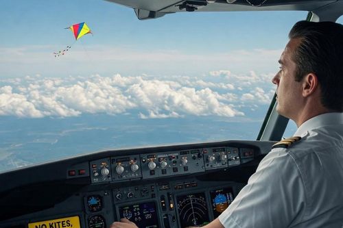 Thêm một vụ thả diều đe dọa an toàn bay tại Nội Bài