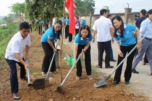 Hội LHPN tỉnh Phú Thọ khởi công 'Đường hoa kiểu mẫu'