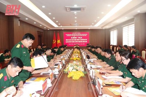 Bộ Quốc phòng kiểm tra công tác cải cách hành chính, chuyển đổi số tại Bộ CHQS tỉnh Thanh Hóa
