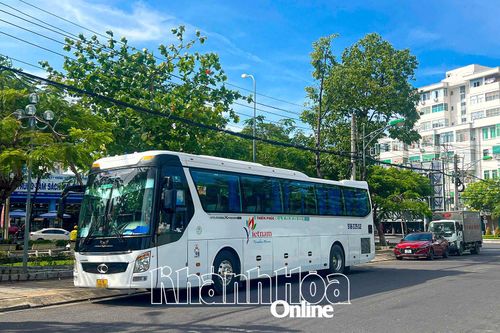 Nha Trang: Sẽ xử lý tình trạng ô tô khách đậu chắn lối ra, vào công viên Dã Tượng