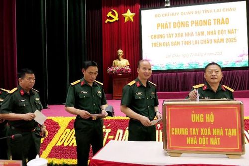 Bộ Chỉ huy Quân sự tỉnh: Phát động phong trào 'Chung tay xóa nhà tạm, nhà dột nát'