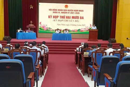 Kỳ họp thứ hai mươi ba (kỳ họp chuyên đề) HĐND huyện Nậm Nhùn khóa III nhiệm kỳ 2021 - 2026