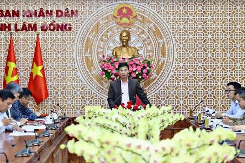 Phó Chủ tịch UBND tỉnh Lâm Đồng Đinh Văn Tuấn làm việc trực tuyến với lãnh đạo 2 huyện Di Linh và Đam Rông