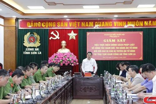 Giám sát việc thực hiện chính sách pháp luật về công tác giam giữ, thi hành án tử hình