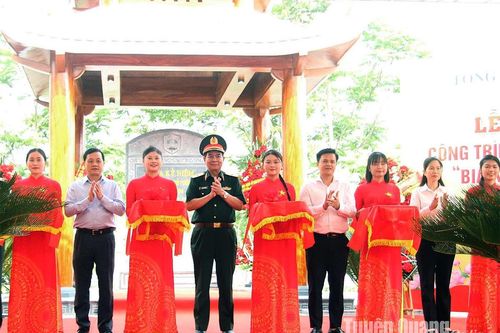 Khánh thành công trình tôn tạo di tích lịch sử Bia kỷ niệm Tình báo Quốc phòng