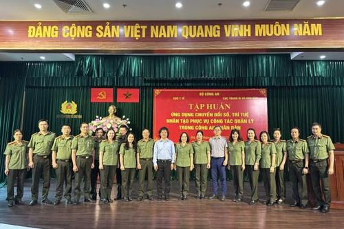 Tập huấn ứng dụng chuyển đổi số, trí tuệ nhân tạo phục vụ công tác quản lý trong CAND