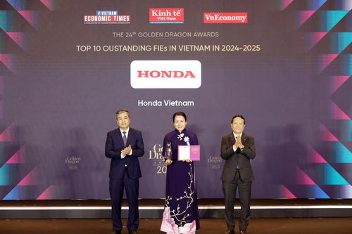 Honda Việt Nam nhận giải thưởng Rồng Vàng năm 2025